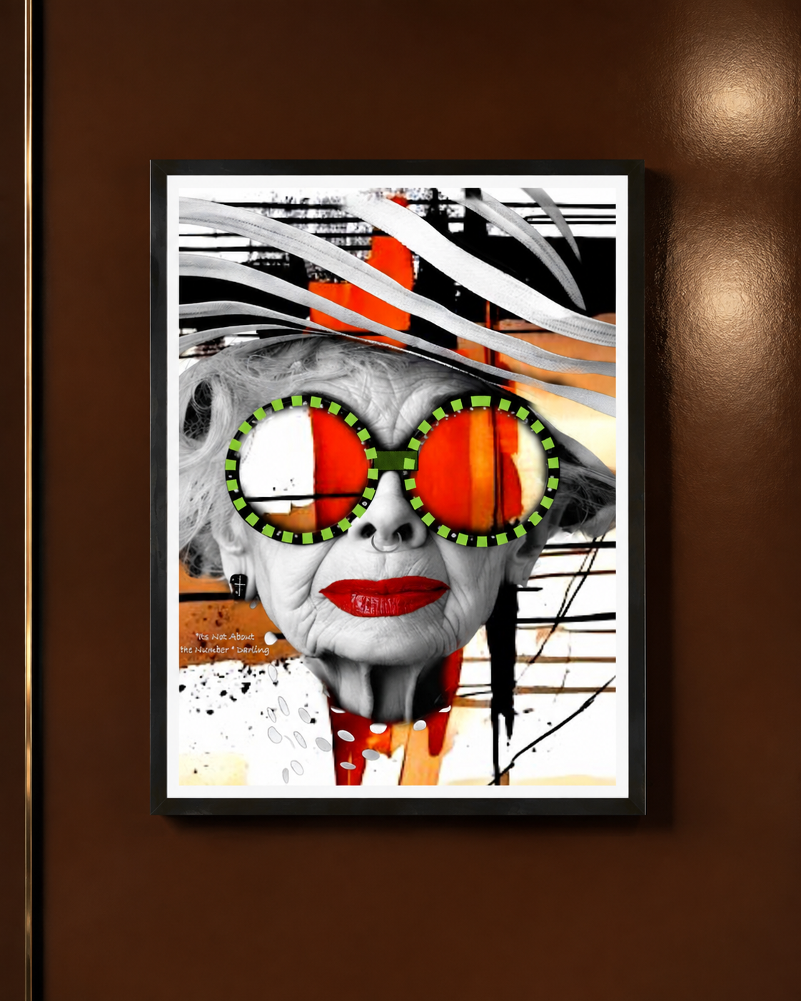 It Ain't About the # Darling - framed styling mockup