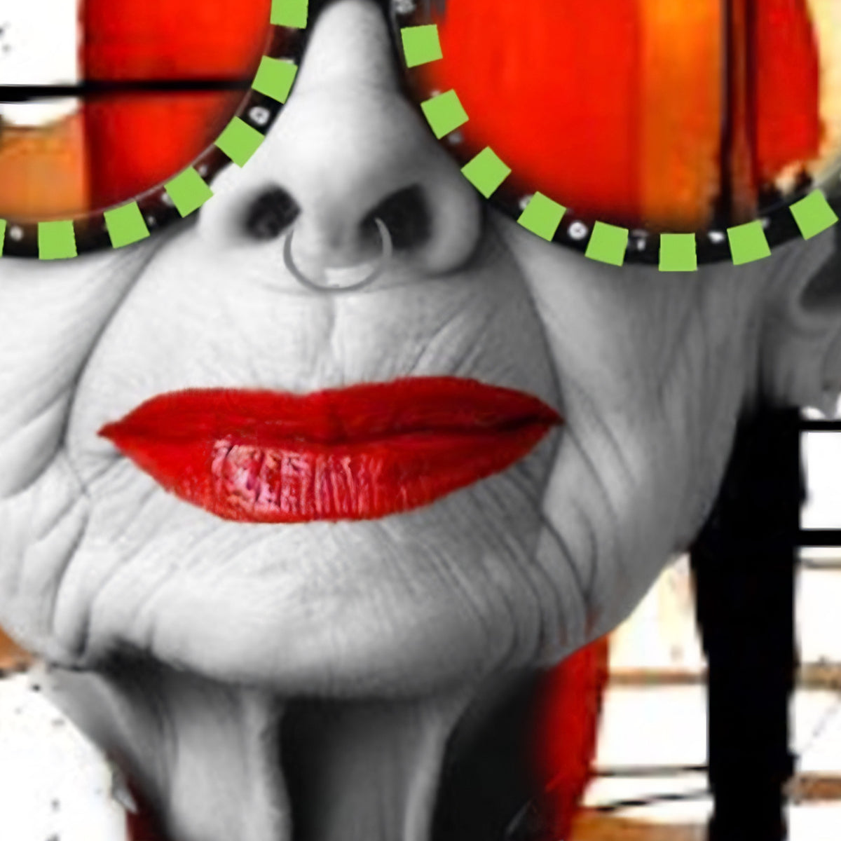 It Ain't About the # Darling - detail 2 cropped directly from the original artwork