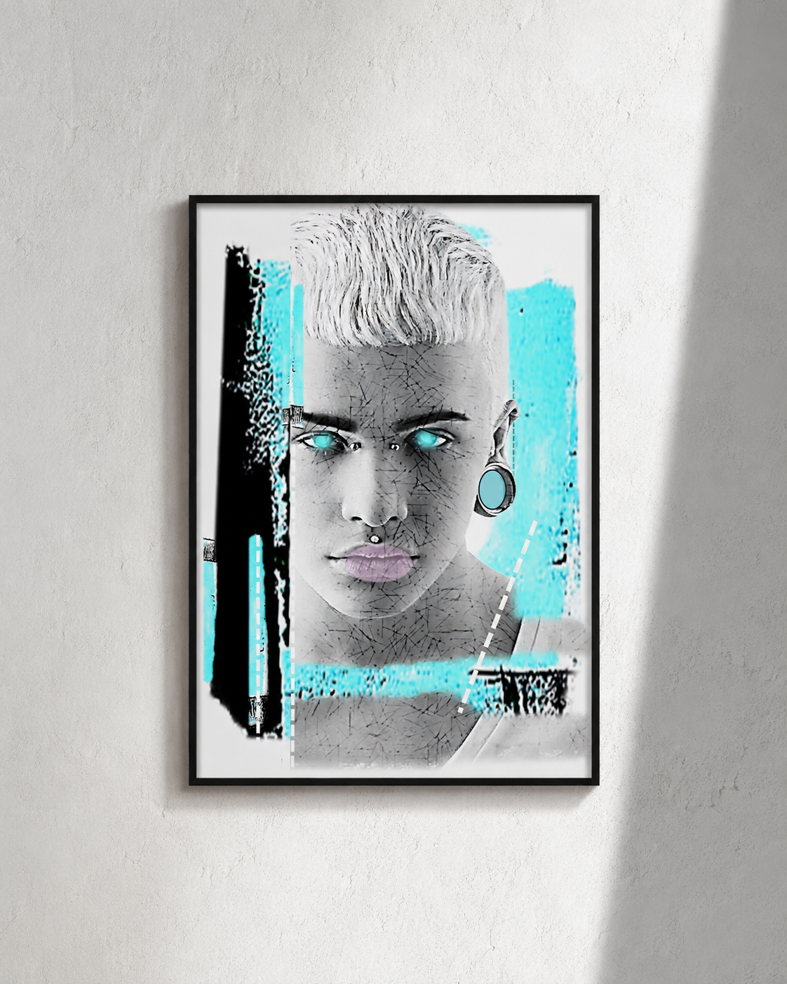 White Bruises - framed styling mockup